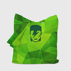 Сумка-шопер David Bowie green poly, цвет: 3D-принт