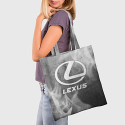 Сумка-шопер Lexus - grey gradient, цвет: 3D-принт — фото 2