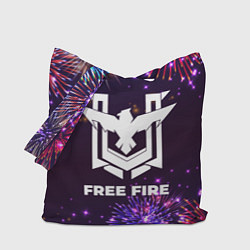 Сумка-шопер Праздничный Free Fire, цвет: 3D-принт