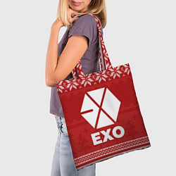 Сумка-шопер Новогодний Exo, цвет: 3D-принт — фото 2