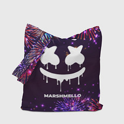 Сумка-шопер Праздничный Marshmello, цвет: 3D-принт