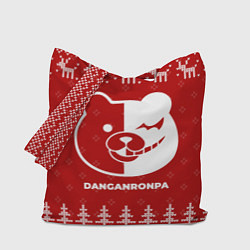 Сумка-шопер Новогодний Danganronpa с оленями, цвет: 3D-принт