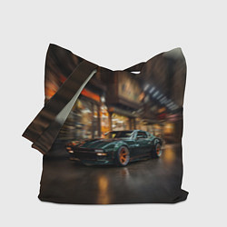 Сумка-шоппер Спорткар с оранжевыми десками