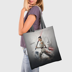 Сумка-шопер Звездные войны - Рей Скайуокер, цвет: 3D-принт — фото 2