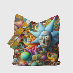 Сумка-шоппер Рик Санчес - абстракция