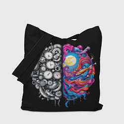 Сумка-шоппер Правое и левое полушарие