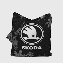 Сумка-шопер Снежный Skoda, цвет: 3D-принт