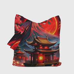 Сумка-шопер Japan red nature, цвет: 3D-принт
