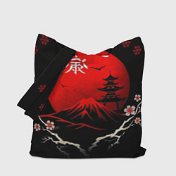 Сумка-шоппер Japan red black nature