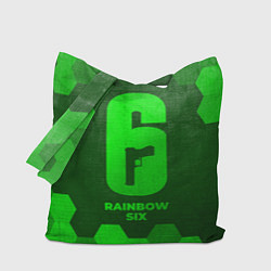 Сумка-шоппер Rainbow Six - green gradient