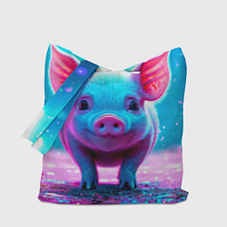 Сумка-шоппер Свинка в розовом свете