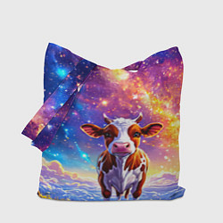 Сумка-шоппер Коровка и звездное небо