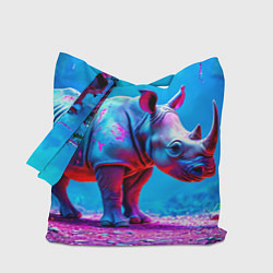 Сумка-шоппер Носорог в сказачном лесу