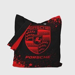 Сумка-шоппер Porsche - red gradient