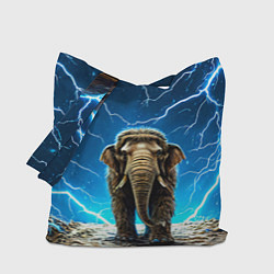 Сумка-шоппер Мамонт и разряды молний