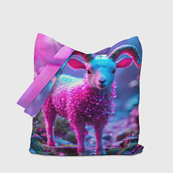 Сумка-шоппер Козлик в розовом