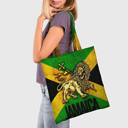 Сумка-шопер Jamaica lion flag, цвет: 3D-принт — фото 2