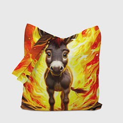 Сумка-шоппер Ослик в огне