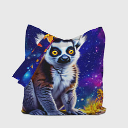 Сумка-шоппер Лемур и звездная ночь