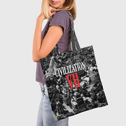 Сумка-шопер Civilization VII, цвет: 3D-принт — фото 2