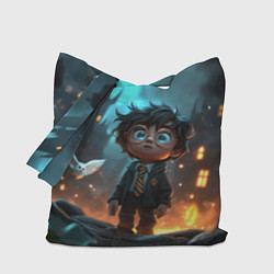 Сумка-шопер Маленький удивленный Гарри Поттер, цвет: 3D-принт