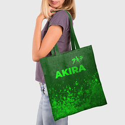 Сумка-шопер Akira - green gradient посередине, цвет: 3D-принт — фото 2