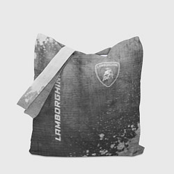 Сумка-шоппер Lamborghini - grey gradient вертикально