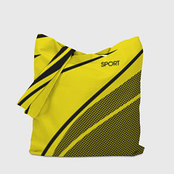 Сумка-шоппер Sport жёлтый с чёрным точечный