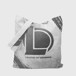 Сумка-шопер League of Legends - white gradient, цвет: 3D-принт