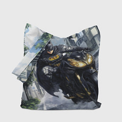 Сумка-шоппер Бэтмен на мотоцикле