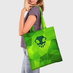 Сумка-шопер Bleach green poly, цвет: 3D-принт — фото 2
