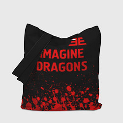 Сумка-шоппер Imagine Dragons - red gradient посередине