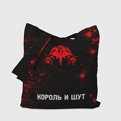 Сумка-шопер Король и Шут - red gradient по-центру, цвет: 3D-принт