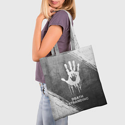Сумка-шопер Death Stranding - grey gradient, цвет: 3D-принт — фото 2