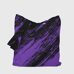 Сумка-шопер The color is purple and black, цвет: 3D-принт