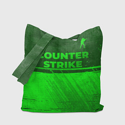 Сумка-шоппер Counter Strike - green gradient посередине