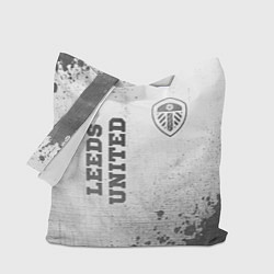 Сумка-шоппер Leeds United - white gradient вертикально