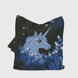 Сумка-шопер Единорог и светлячки, цвет: 3D-принт