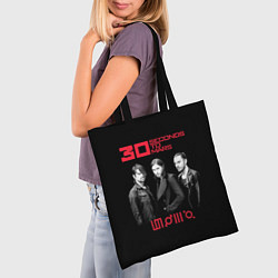 Сумка-шопер 30 Seconds to Mars poster, цвет: 3D-принт — фото 2