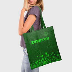 Сумка-шопер Everton - green gradient посередине, цвет: 3D-принт — фото 2
