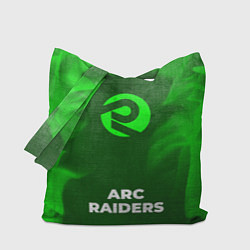 Сумка-шоппер ARC Raiders - green gradient по-центру
