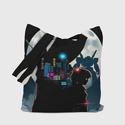 Сумка-шопер Разные герои аниме, цвет: 3D-принт