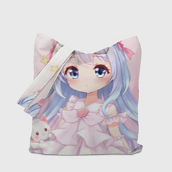 Сумка-шопер Аниме в стиле каваи, цвет: 3D-принт