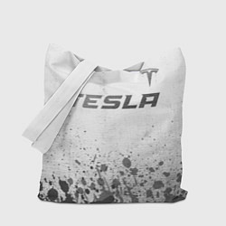 Сумка-шопер Tesla - white gradient посередине, цвет: 3D-принт