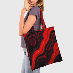 Сумка-шопер Срез магматической породы, цвет: 3D-принт — фото 2