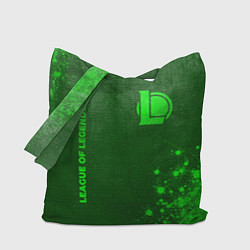 Сумка-шоппер League of Legends - green gradient вертикально
