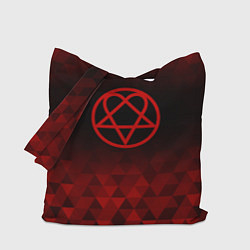 Сумка-шопер HIM red poly, цвет: 3D-принт