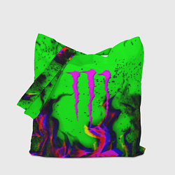 Сумка-шопер Monster Energy flame, цвет: 3D-принт