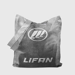 Сумка-шоппер Lifan - grey gradient по-центру