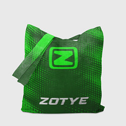 Сумка-шоппер Zotye - green gradient по-центру